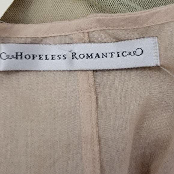 New Victorian Trading Co Hopeless Romantic Lace Dress Blush Green Cottagecore M - Picture 8 of 16